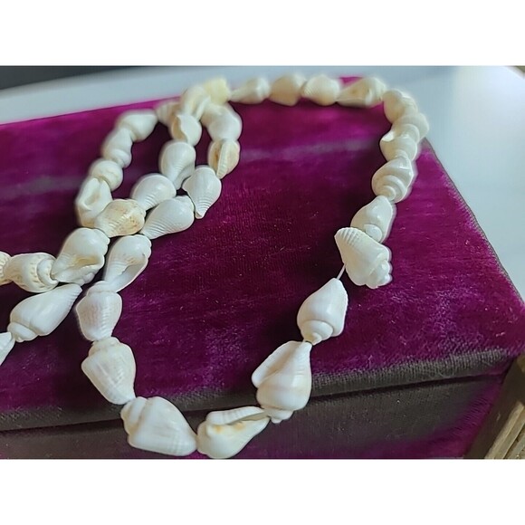 Shell Beaded Necklace Vintage, READ - Picture 4 of 10
